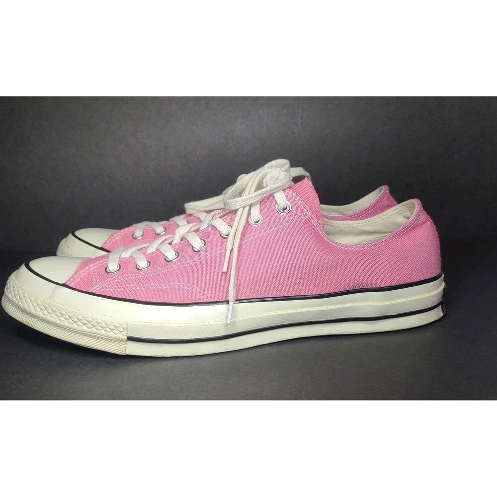 Converse Chuck Taylor All Star Pink Low Top Sneakers Men's 11.5 EUC - Picture 6 of 9